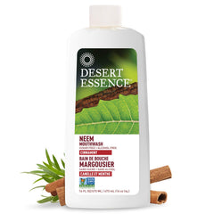 Desert Essence frente del envase mostrando diseño y beneficio frescor inmediato