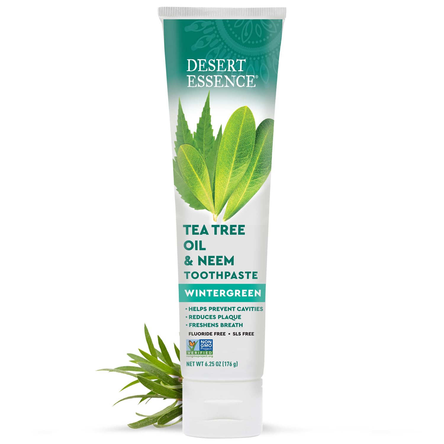 Desert Essence empaque frontal mostrando etiqueta y tamaño 177 g con claridad