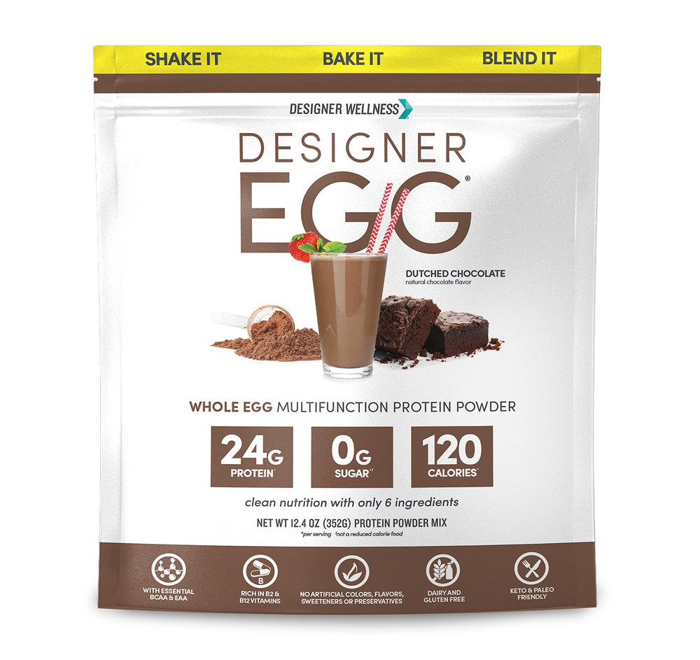 Designer Wellness frente del empaque mostrando chocolate y tamaño