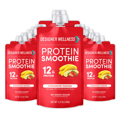 Designer Wellness frente del paquete mostrando 12 pouches y beneficio práctico