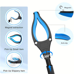 desin grabber plegado compacto listo para guardar y transportar