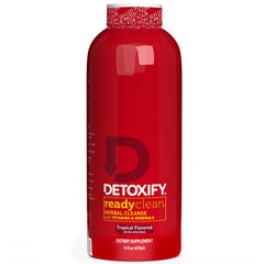 Detoxify botella frontal 16 oz mostrando diseño y tamaño beneficios prácticos