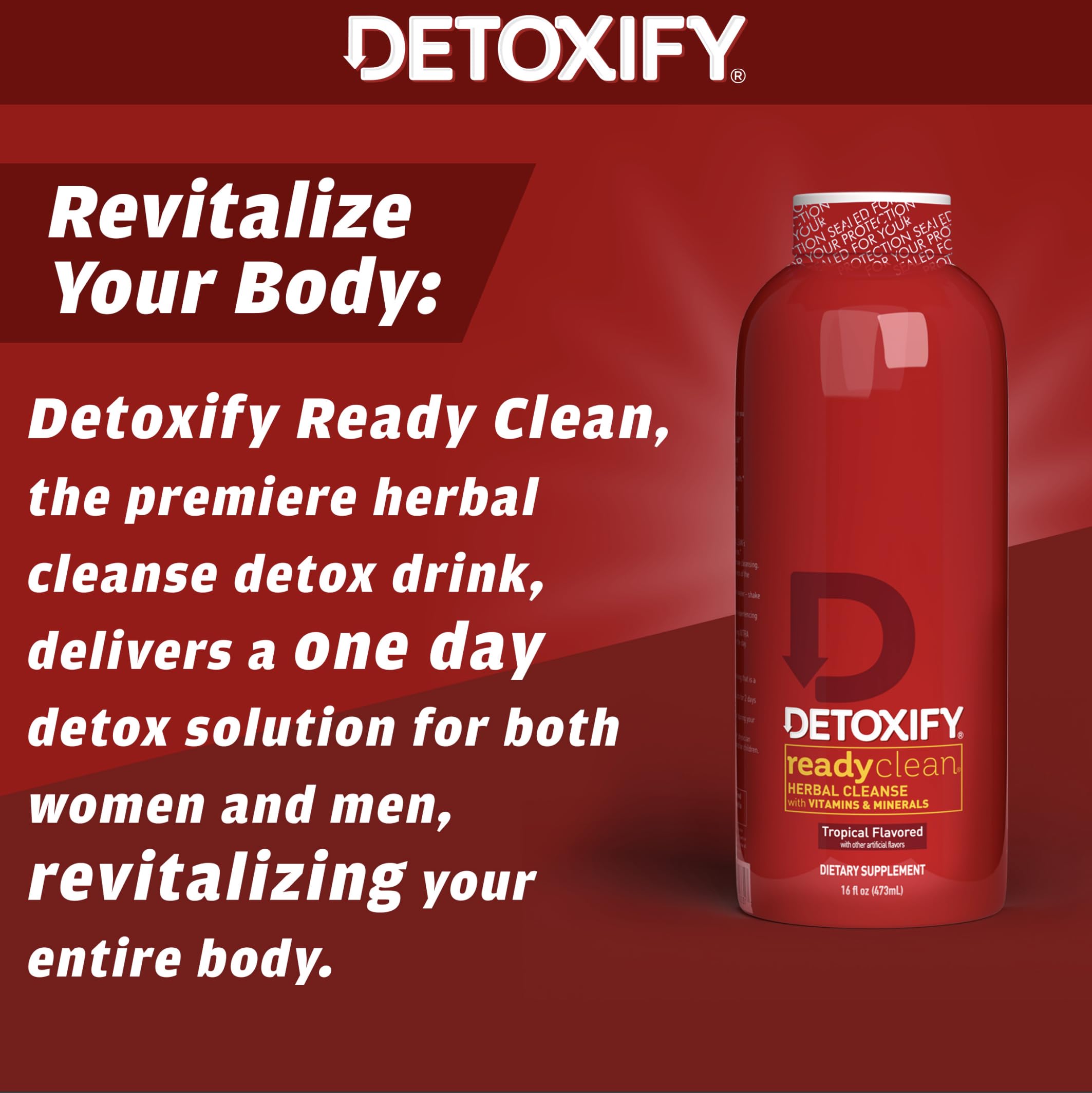 Detoxify color y textura del líquido tropical que aporta sabor agradable