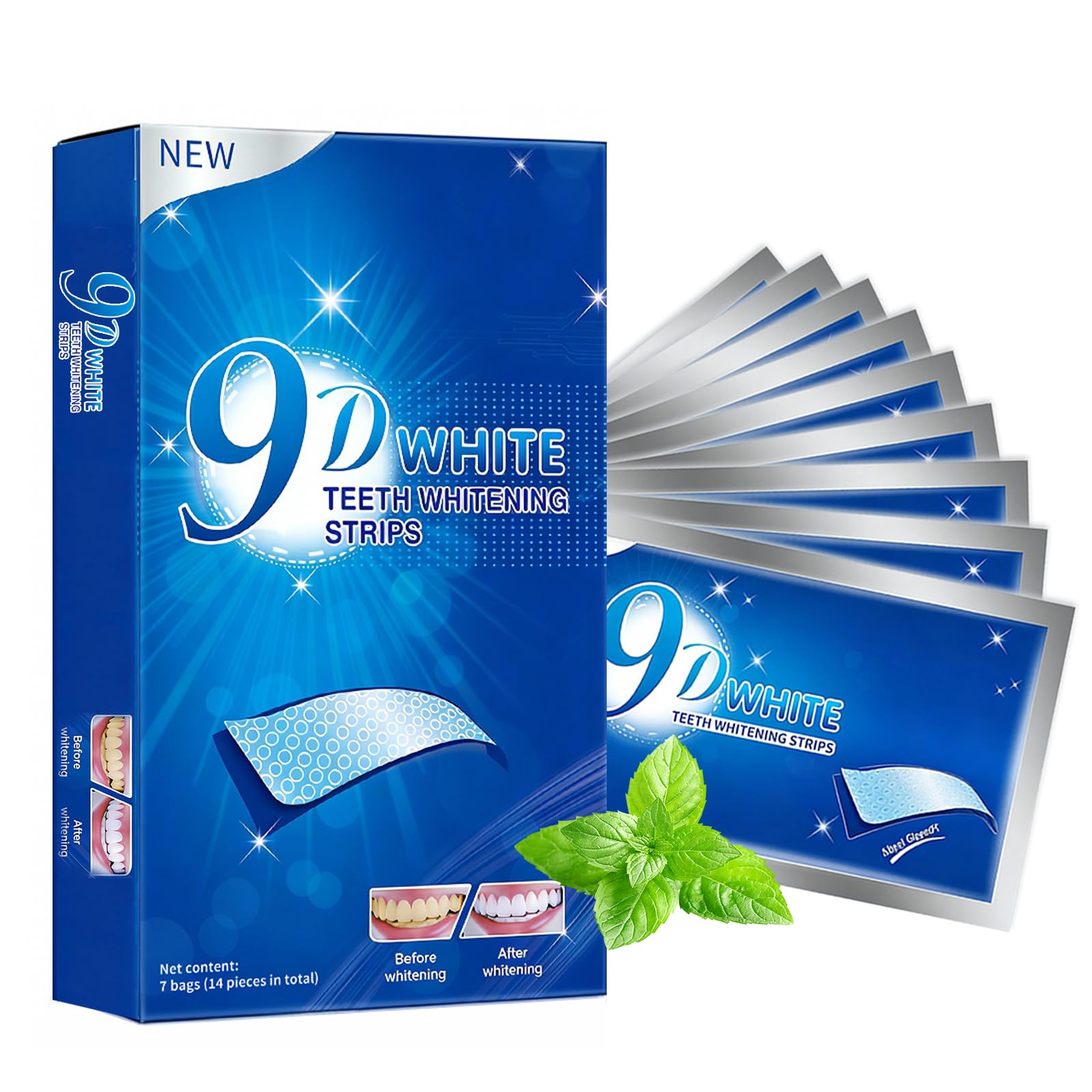 Deudhdal empaque frontal mostrando 14 tiras y beneficio claridad