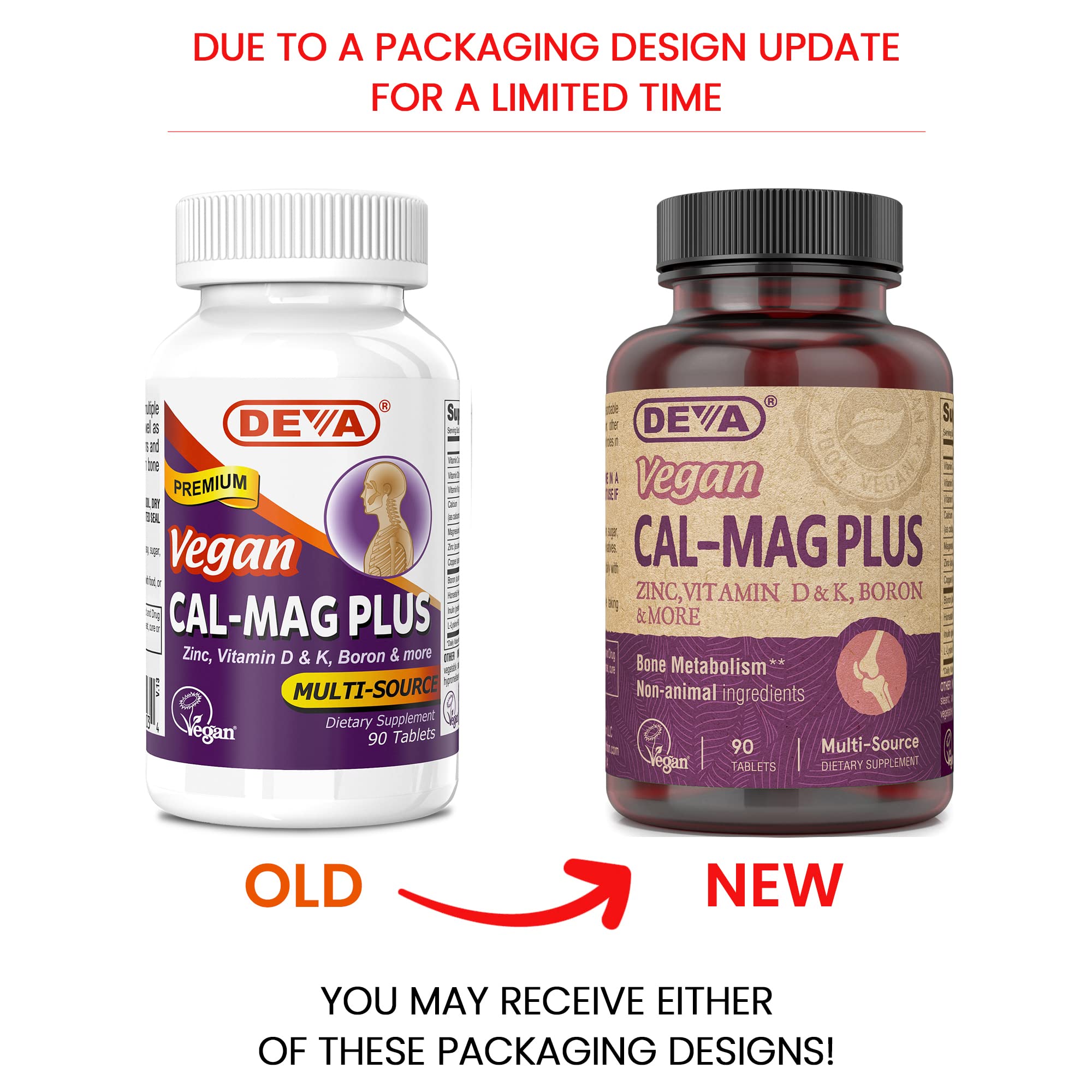 DEVA etiqueta con información nutricional y dosis claras