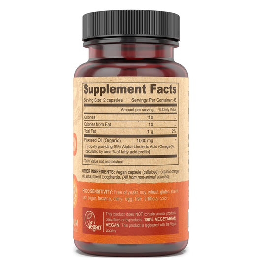 DEVA Capsulas de Aceite de Lino: consumo práctico sin sabor