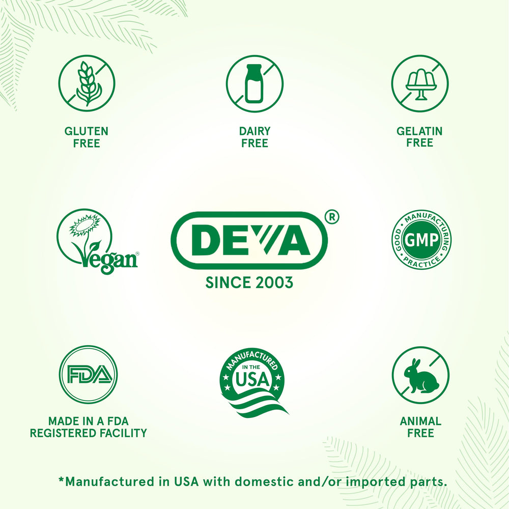 DEVA dos frascos del pack 2‑pack listos para almacenamiento prolongado