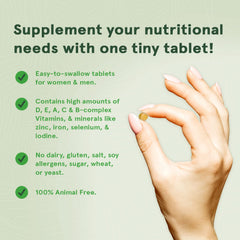 DEVA etiqueta con lista de ingredientes para verificar vitaminas y minerales