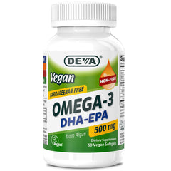 DEVA frasco frontal mostrando 60 cápsulas y etiqueta clara