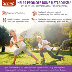 DEVA tableta en mano para comparar tamaño y dosificación