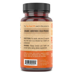 DEVA aceite de lino prensado en frío en plato, aspecto natural y sin refinar