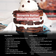 Devotion Nutrition etiqueta con ingredientes y datos nutricionales visibles