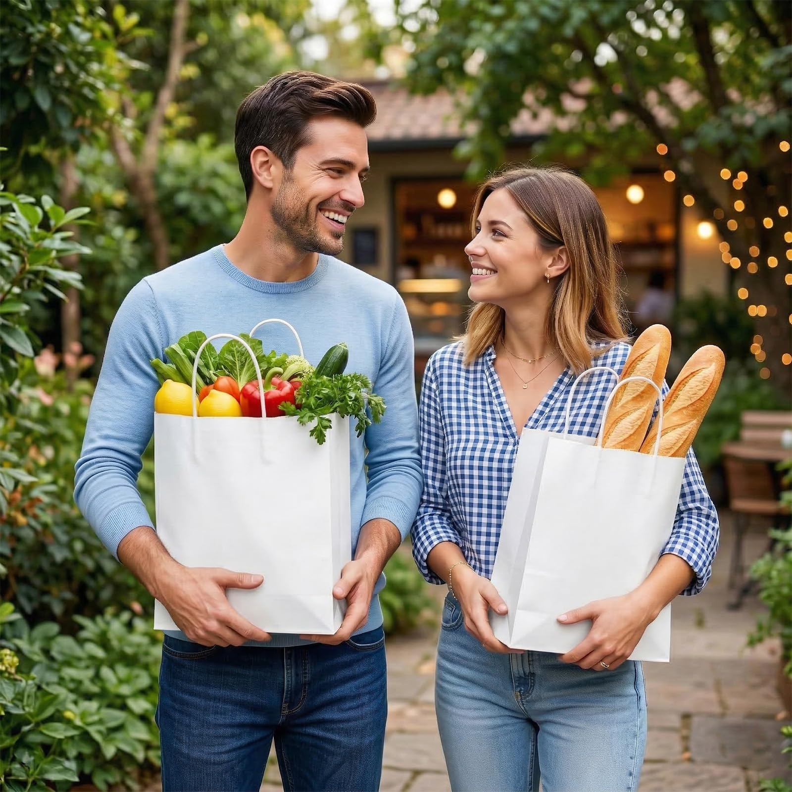 DEWJDFSC bolsa decorada para fiesta mostrando opciones de personalización