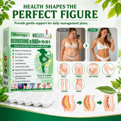 Dewko etiqueta de ingredientes botánicos con moringa y berberina visible