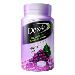 Dex4 frasco frontal con 50 tabletas mostrando portabilidad y conveniencia