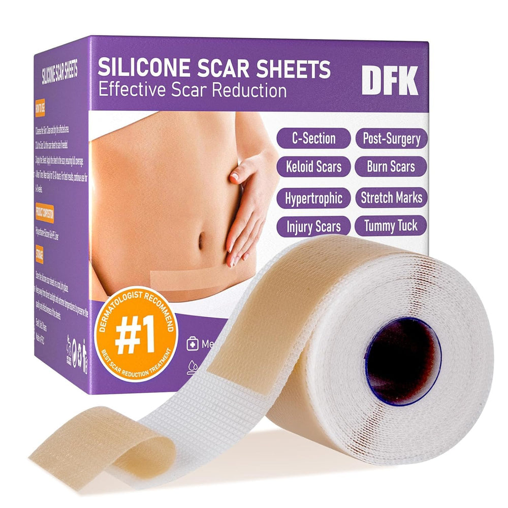DFK rollo completo de cinta de silicona mostrando longitud y presentación, versátil y recortable