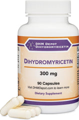 DHM Depot frasco frontal mostrando etiqueta clara y beneficios del producto