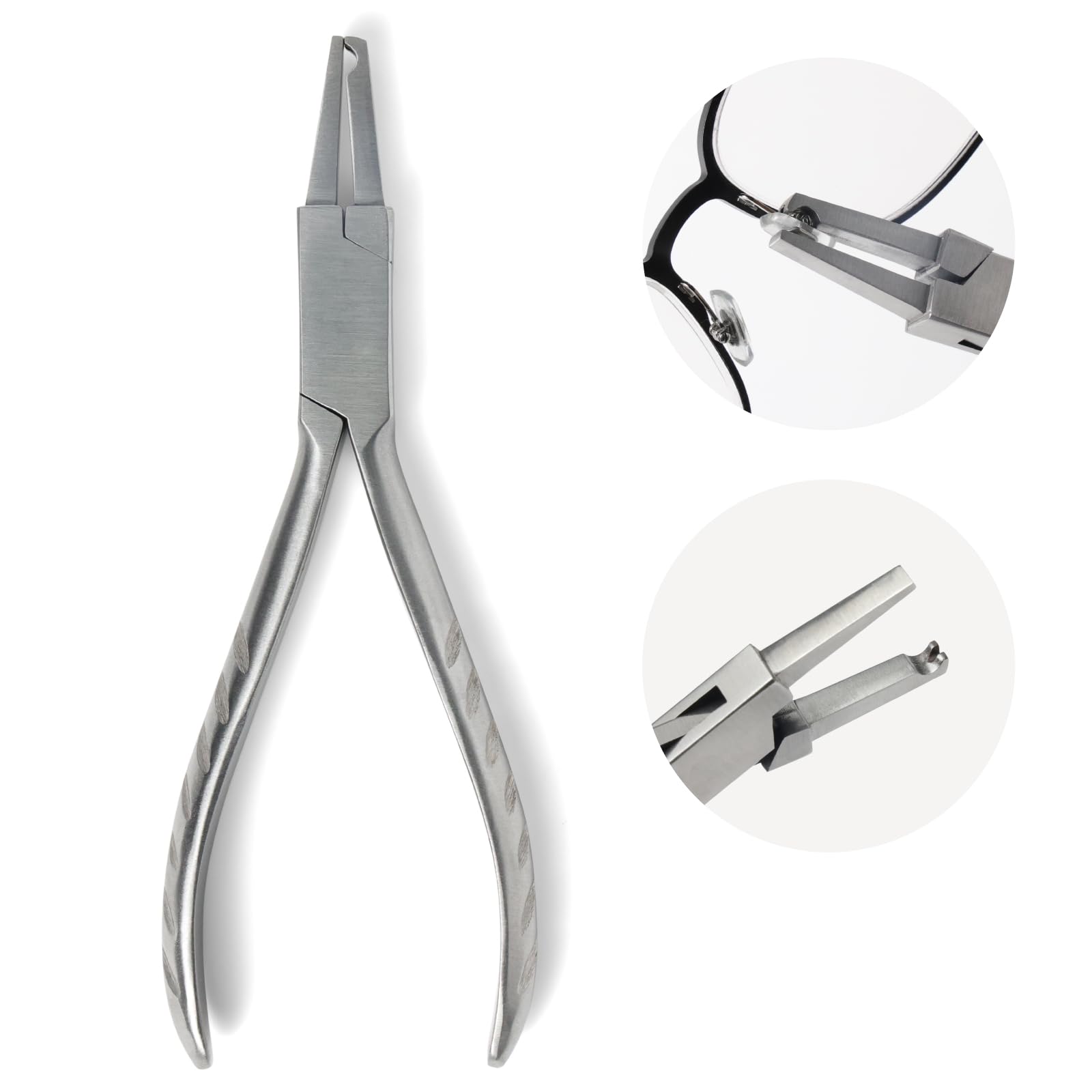 Dhoptical alicate frontal mostrando forma y agarre preciso