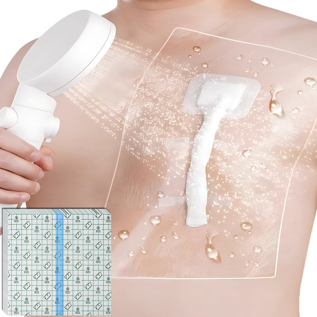 DiaBelt frente del empaque mostrando 25 protectores, cómoda protección