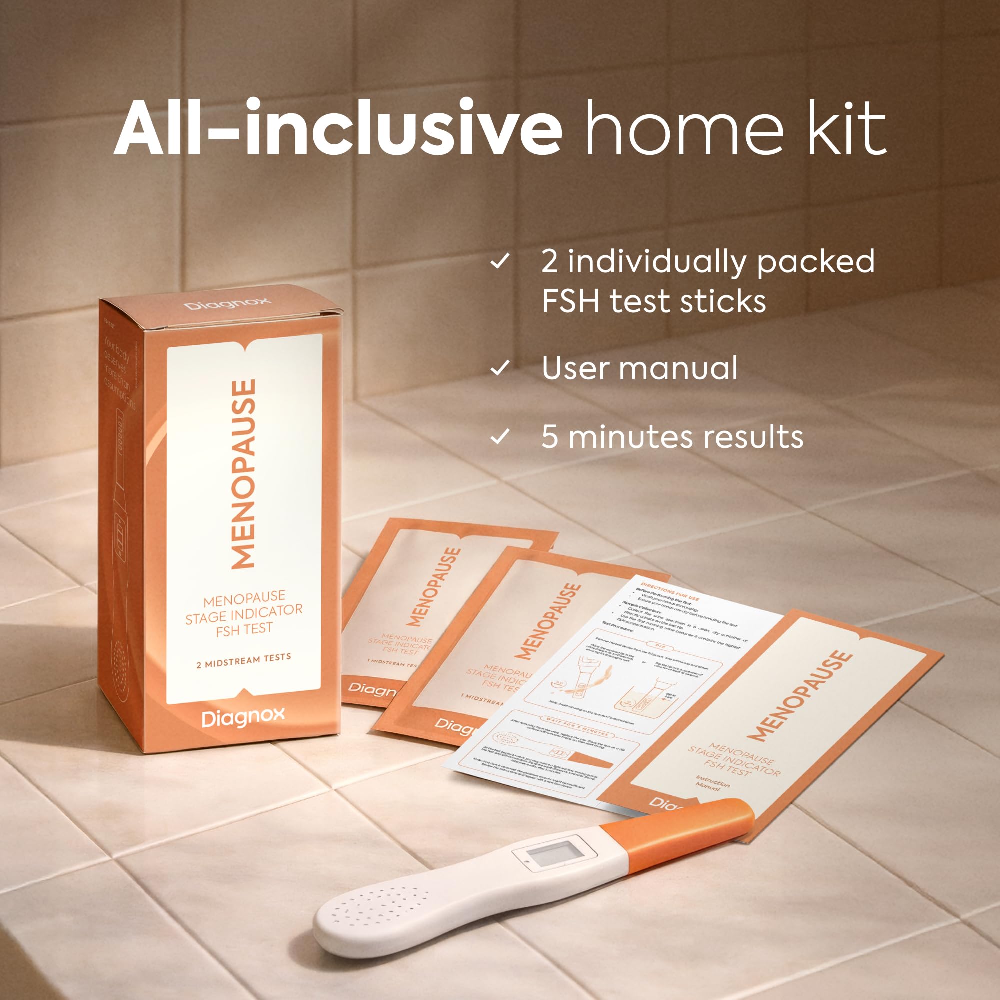 DIAGNOX HEALTH caja de 2 unidades para almacenamiento y uso continuado