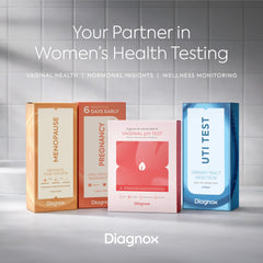 DIAGNOX HEALTH etiqueta informativa con sensibilidad FSH y beneficios