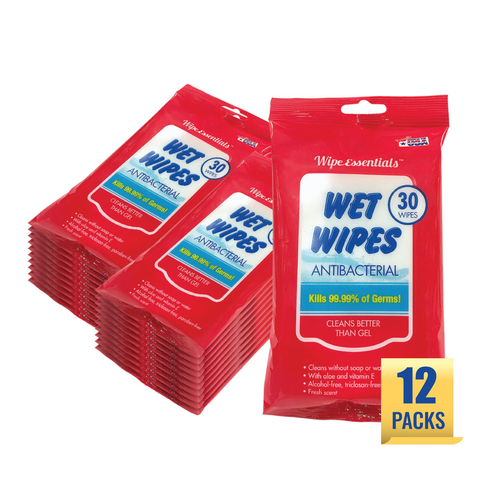 Diamond Wipes frente del pack mostrando 12 paquetes, conveniencia inmediata