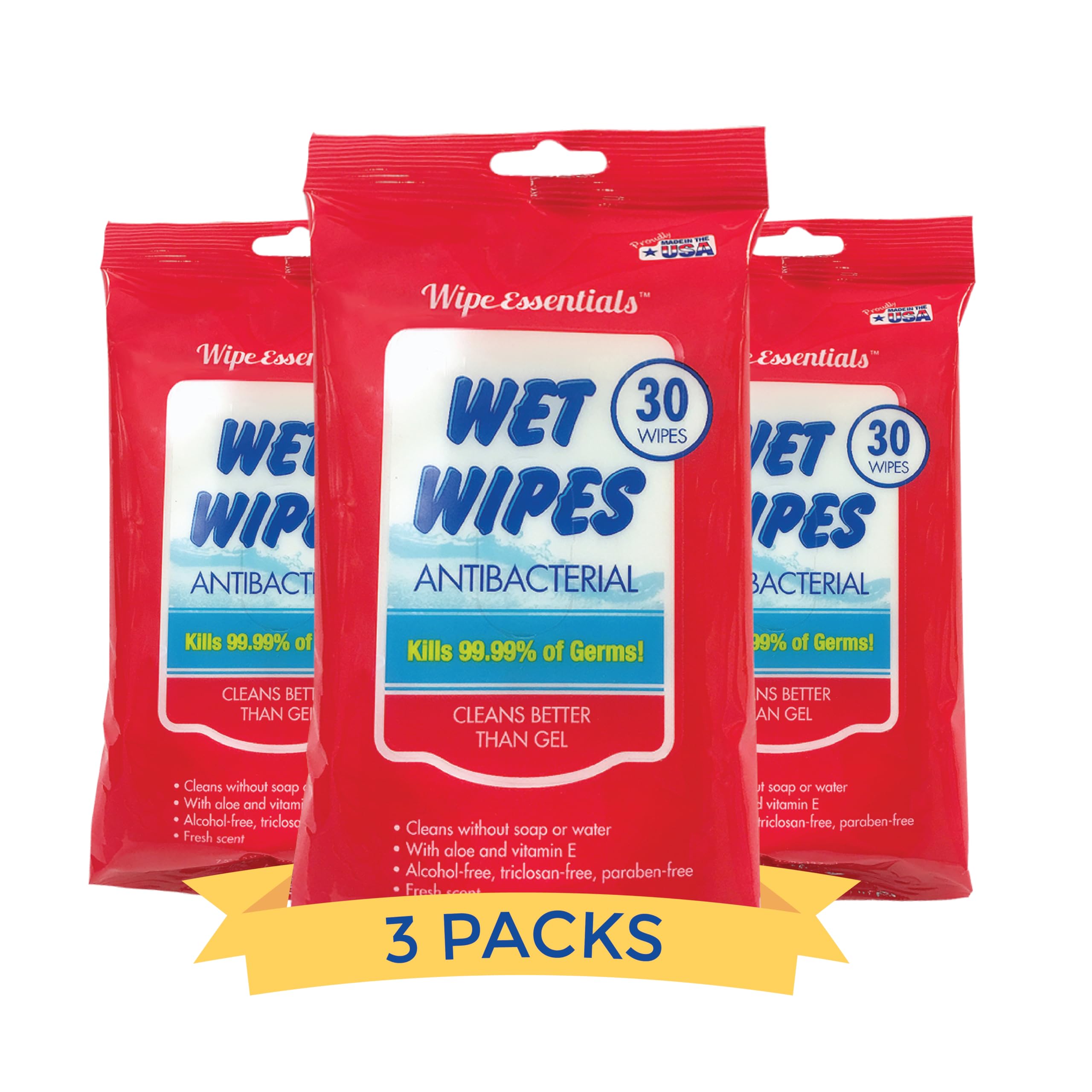 Diamond Wipes frente del paquete mostrando conteo y marca, ideal para viajes