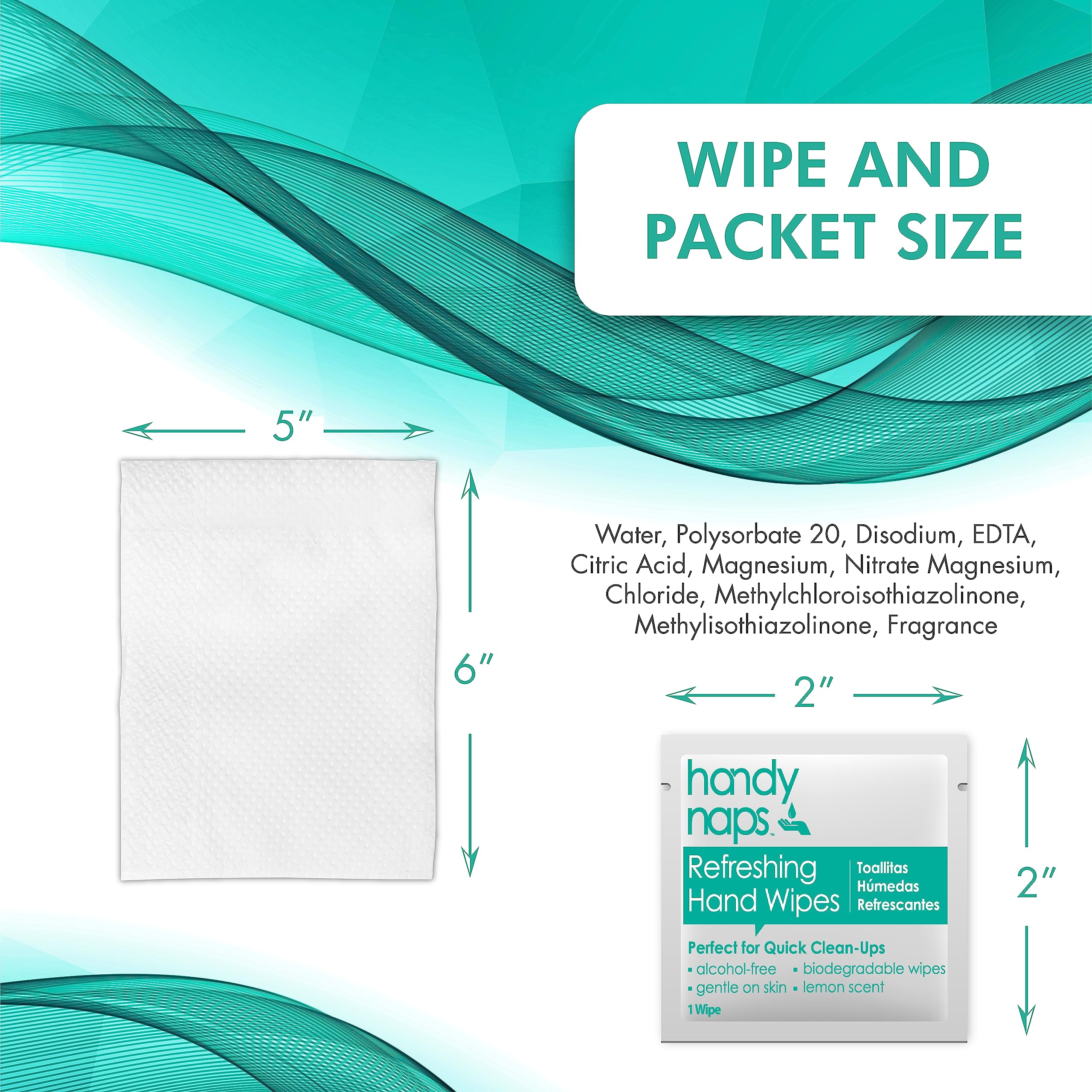 Diamond Wipes toallita en manos limpiando suciedad, frescura inmediata