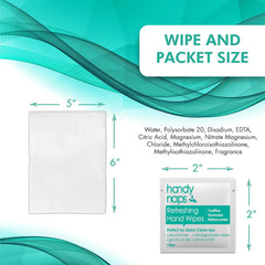 Diamond Wipes toallita en manos limpiando suciedad, frescura inmediata