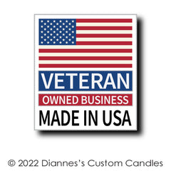 Dianne's Custom Candles empaque y contenido listos para regalo con presentación segura