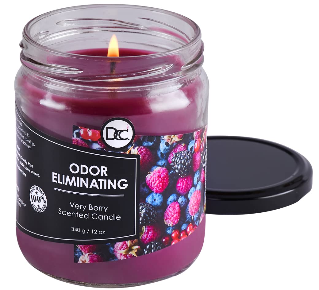 Dianne's Custom Candles vela encendida creando ambiente y neutralizando olores