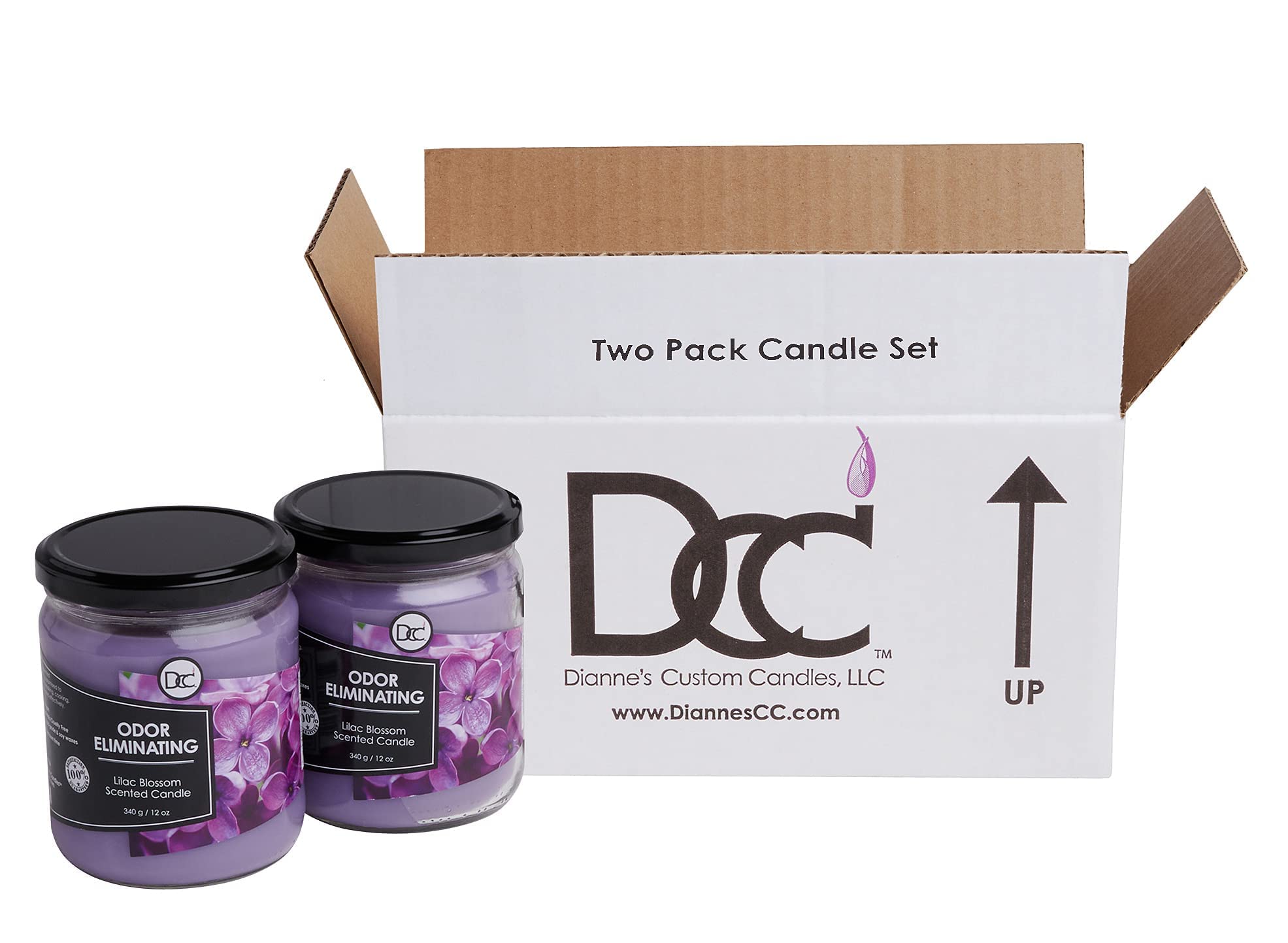 Dianne's Custom Candles vela encendida en jarra, crea ambiente y neutraliza olores