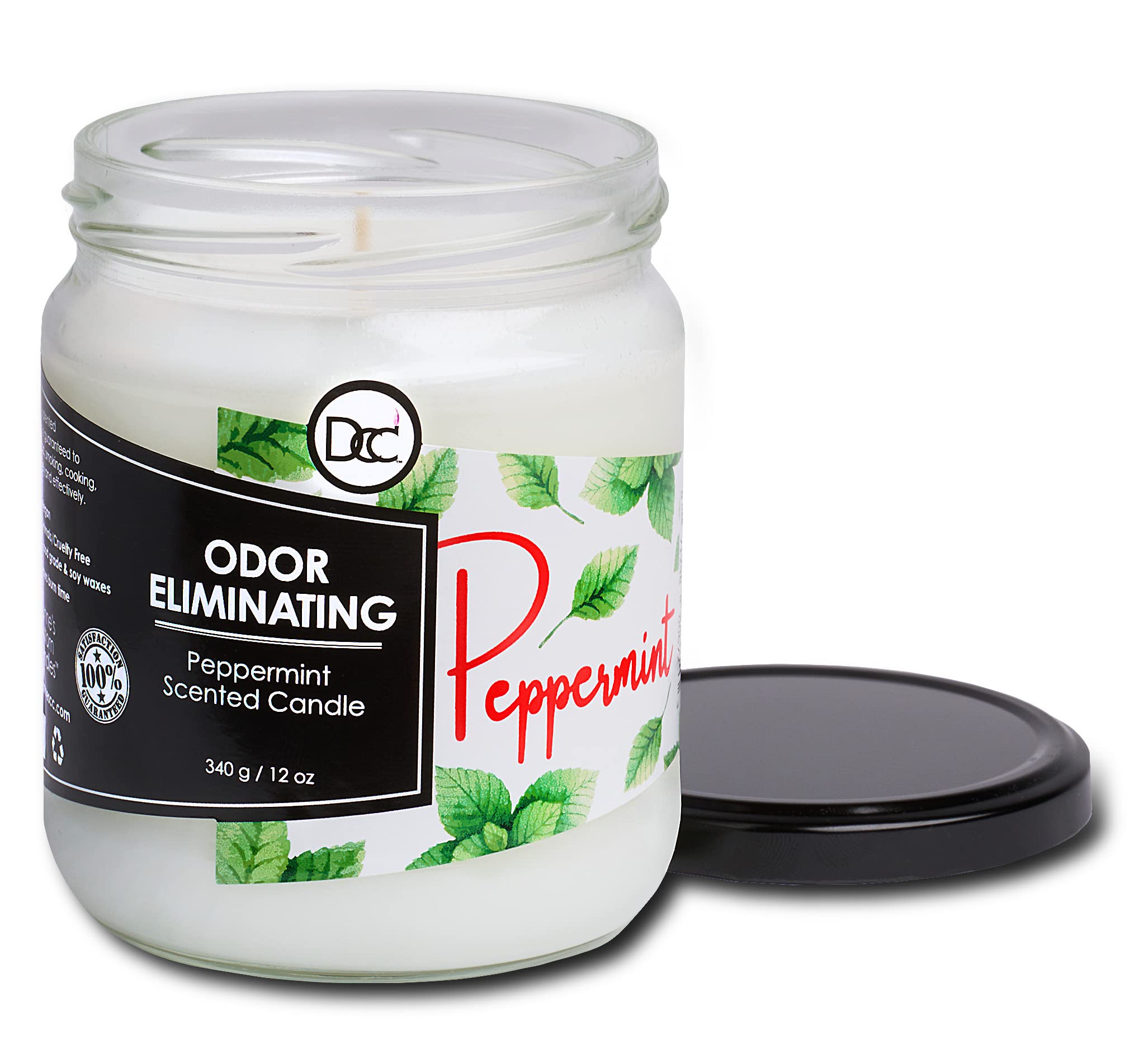 Dianne's Custom Candles primer plano de cera muestra textura y limpieza