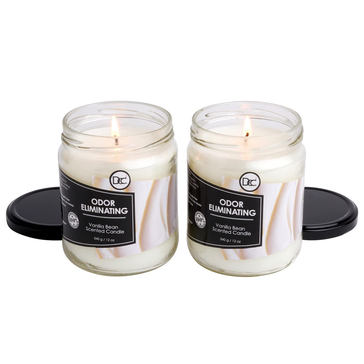 Dianne's Custom Candles primer plano de la cera, textura premium