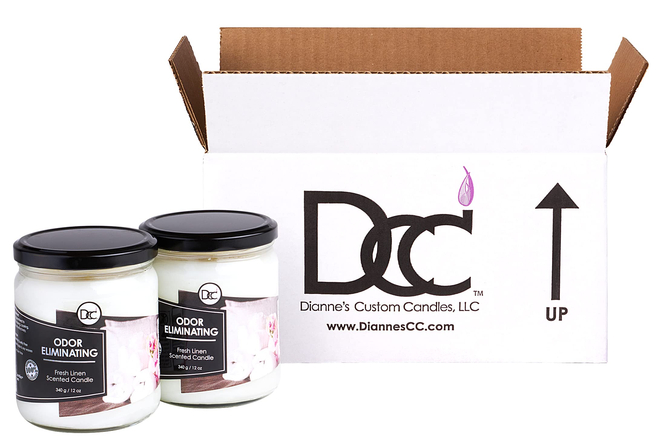 Dianne's Custom Candles primer plano de la textura de cera que mejora difusión