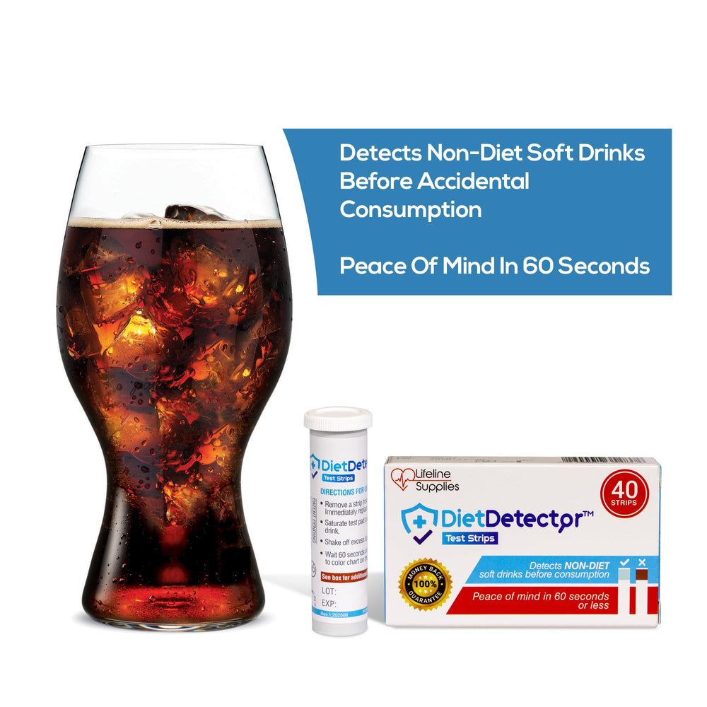 DietDetector etiqueta con instrucciones claras para uso rápido
