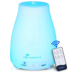 Diffuserlove vista frontal del difusor mostrando diseño y depósito 200 ml, mejora ambiente