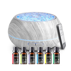 Generic difusor 550ml frontal mostrando diseño compacto y beneficios de aroma