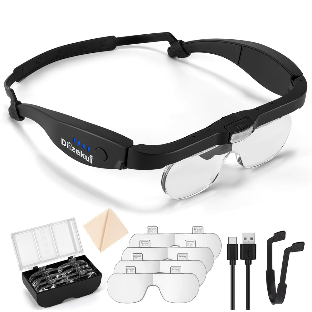 Dilzekui frontal con lentes montadas mostrando claridad y comodidad