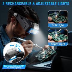 Dilzekui luz LED ajustable destacando control y enfoque preciso