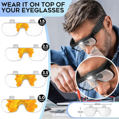 Dilzekui lentes acrílicas individuales en fila y variedad de aumentos