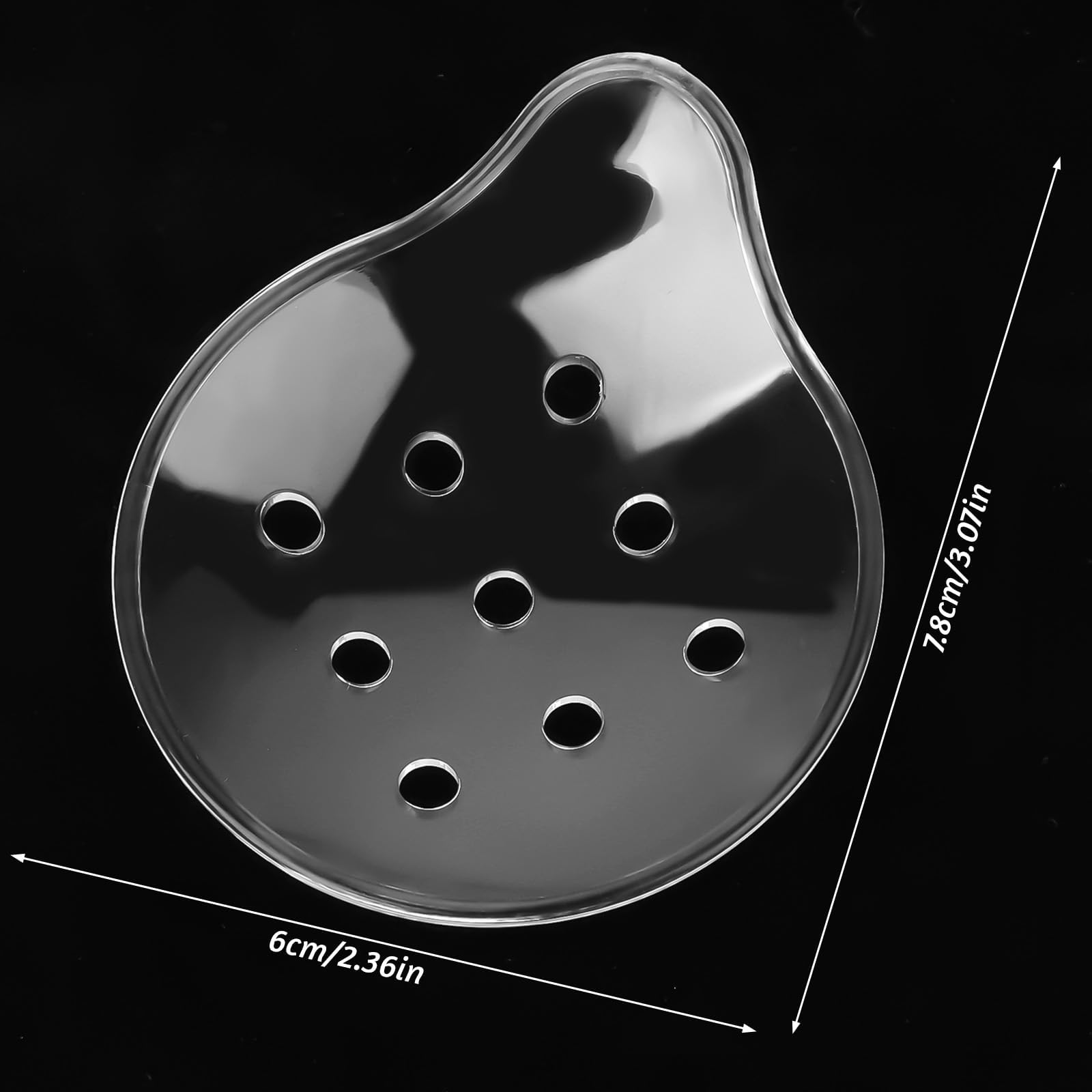 Dimeho detalle de las 9 perforaciones que favorecen ventilación