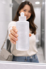 Dimes peri bottle dentro de bolso destacando transporte discreto y práctico