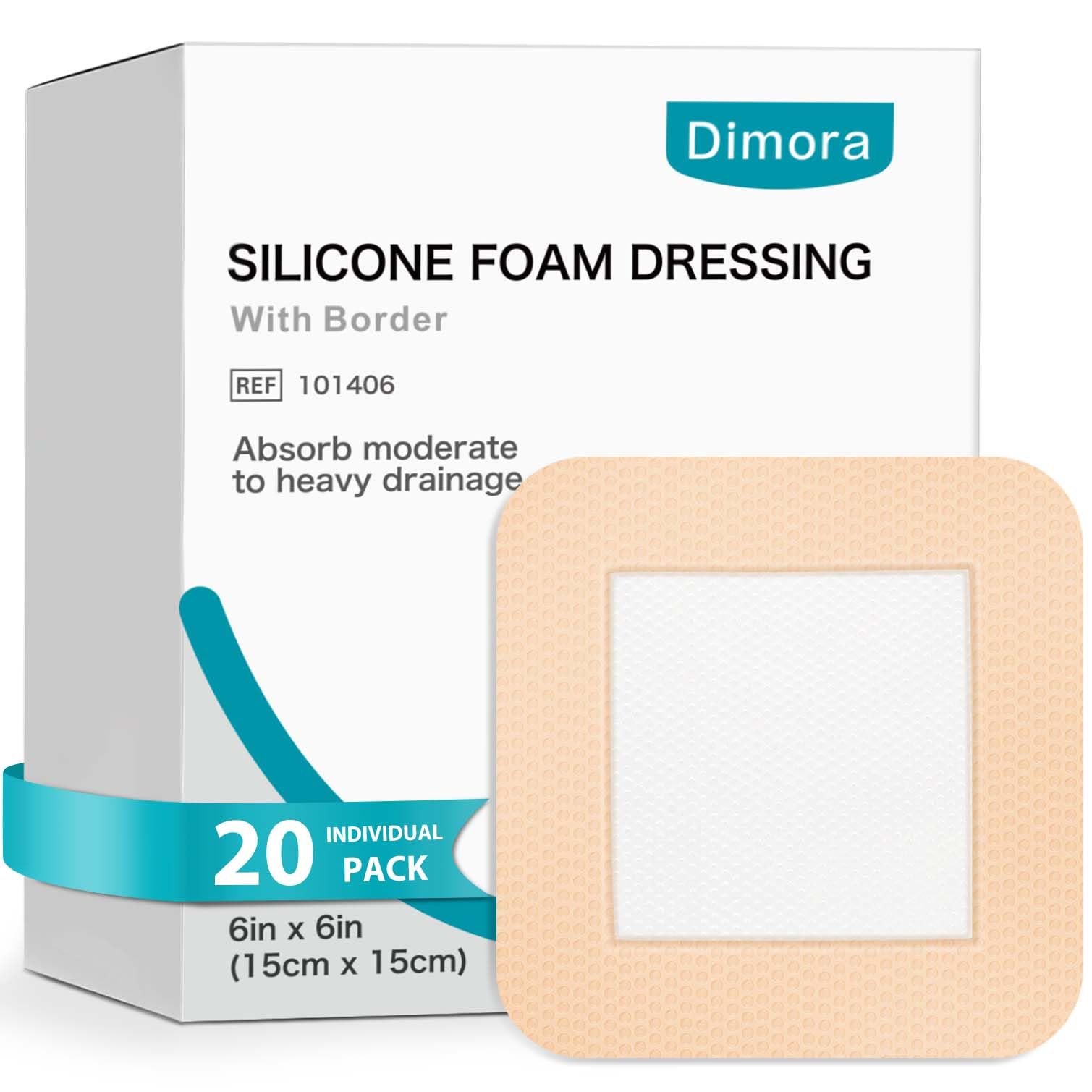 Dimora frontal del pack con 20 unidades mostrando diseño y tamaño, protección fiable
