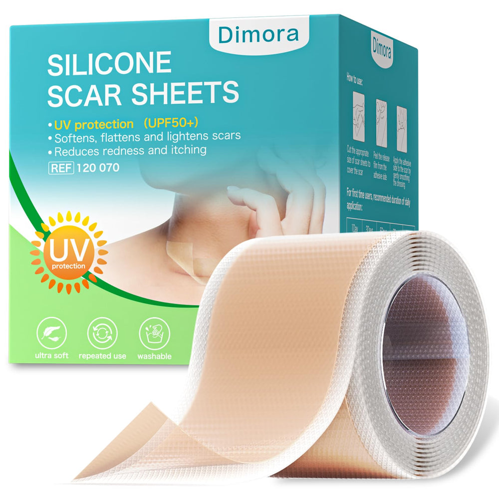 Dimora rollo frontal mostrando tamaño y etiqueta, protección y confianza
