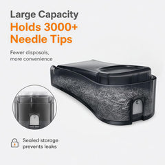 dimple maker comparación de tamaño con mano, diseño portátil