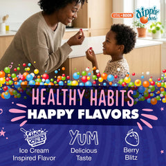 Vital+Boon etiqueta nutricional Dippin' Dots, información clara y confianza