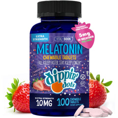 Dippin' Dots símbolo vegetariano y sin gluten en la presentación