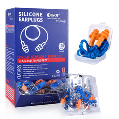 Dison paquete frontal mostrando 100 pares y diseño PROPLUGS, protección inmediata