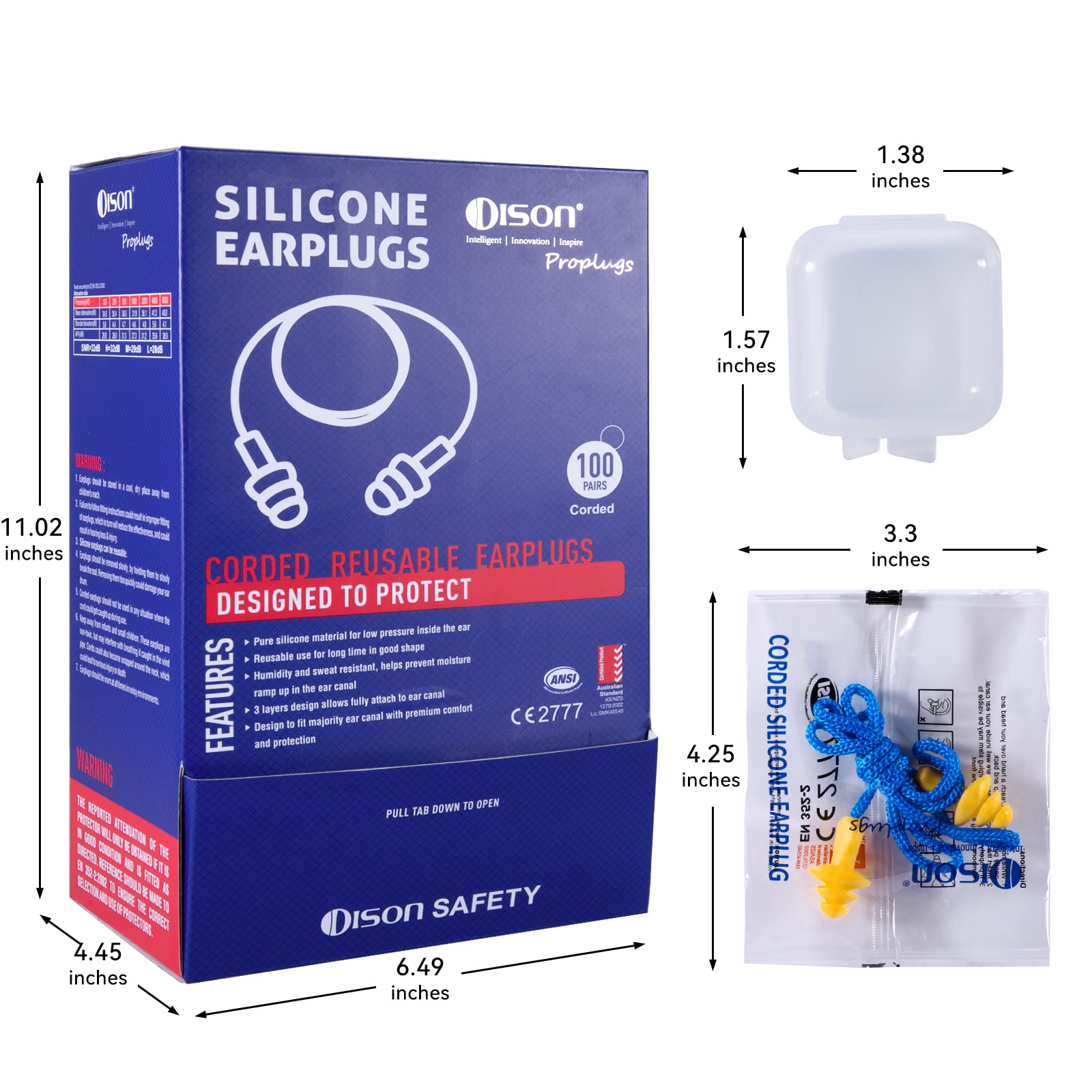 Dison primer plano de silicona suave que asegura ajuste cómodo